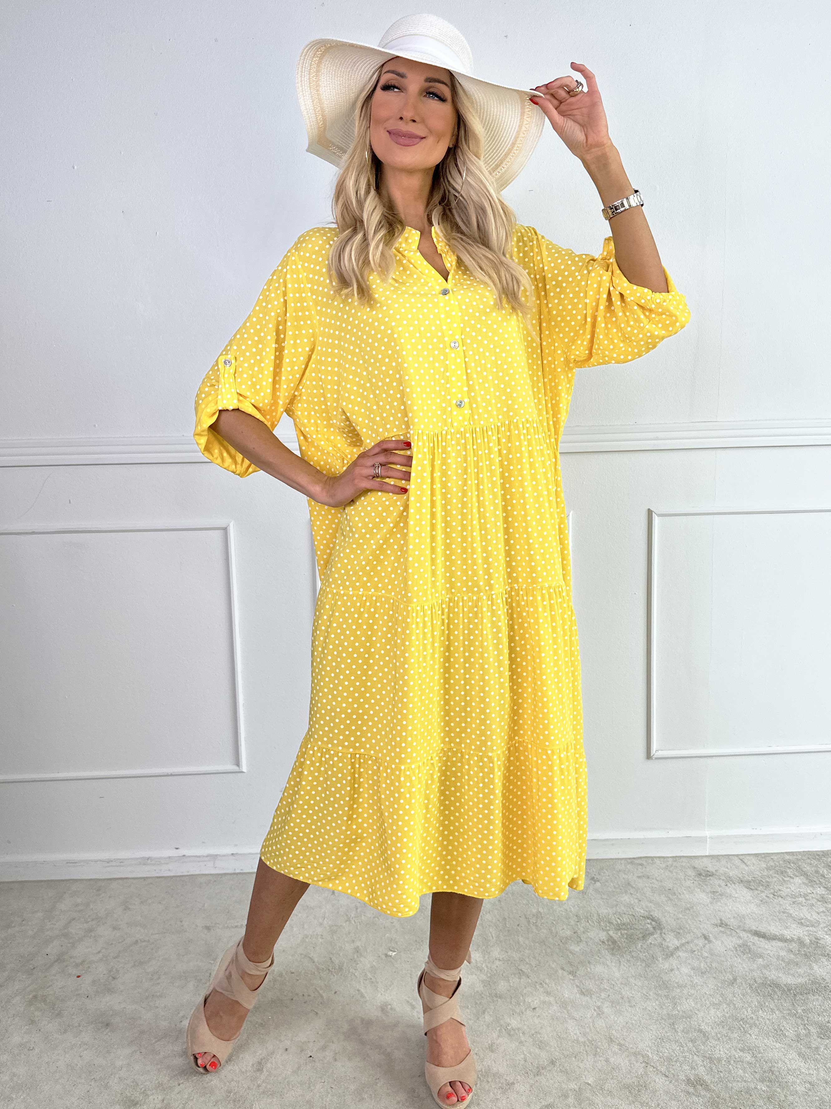 Dotti - Kjole med lag på lag look i viskose